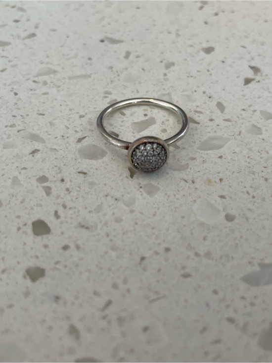 Pandora Jewelry - Pandora Silver Pavé Circle Ring